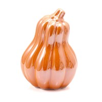 Фигурка тыквы керамическая, H12 см. Разные цвета