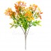 Кустик осенний с оранжевыми цветочками, 30 см