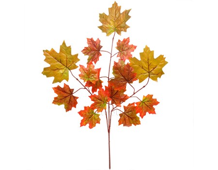 Осенняя ветка клена искусственная, 70 см