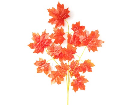 Осенняя ветка клена красная искусственная, 68 см ✦ 100816