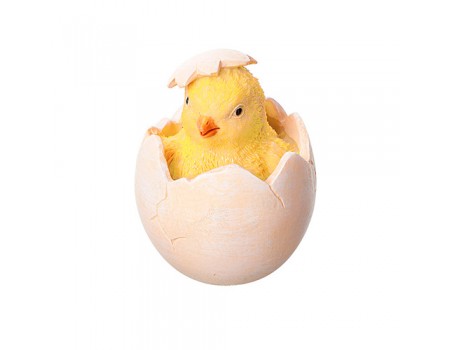 Фигурка декоративная "Цыпленок в яйце", 8 см