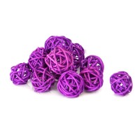 Плетеный шарик фиолетовый для декора d3 см / d5 см. Цена за 1 шт