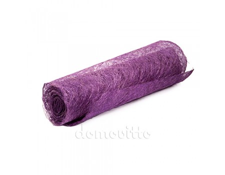 Абака, сизалевое полотно 48 см, 2,7 м. Цвет: Сиреневый / Фиолетовый
