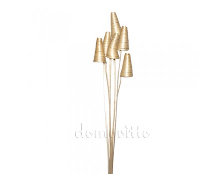 Кейн кон, разноцветные спирали натуральные, 6 шт