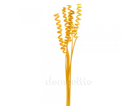 Ветки из ротанга "Спираль" желтые, 6 шт