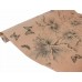 Крафт бумага с рисунком "Бабочки" (70 см, рулон 10 м)