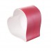 Кашпо керамическое "Сердце", D13xH7,5 см. Цвет: Красный, Розовый, Белый