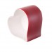Кашпо керамическое "Сердце", D13xH7,5 см. Цвет: Красный, Розовый, Белый