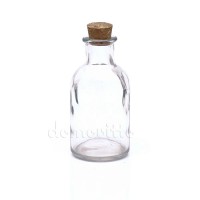 Бутылочка декоративная с пробкой, 5,5 х 11 см