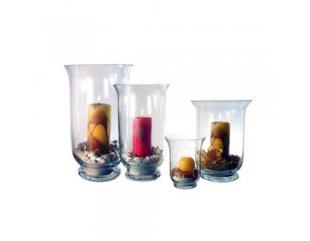 Стеклянные вазы цилиндр "Афина", d12см / d17 см