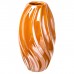 Керамическая ваза "Витая оранжевая", 20 см